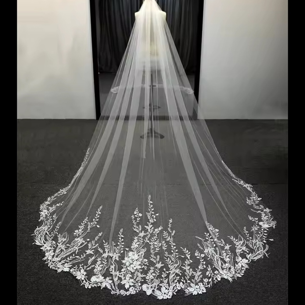 Cathedral veil ivory 3 meters (78 inches)